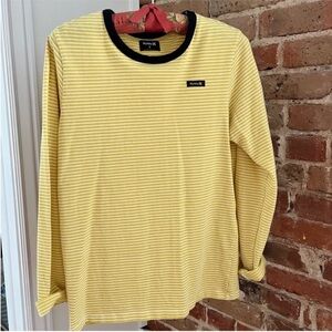 Hurley yellow long sleeve top